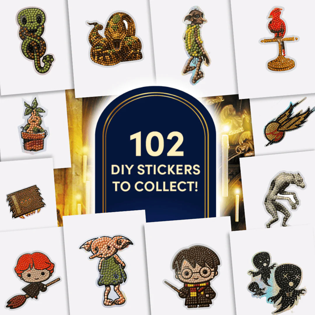 Harry Potter Crystal Art Sticker Album Starter Pack