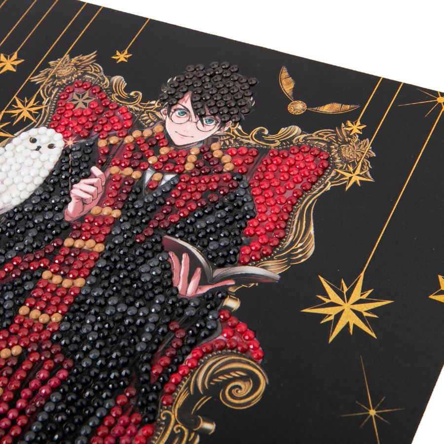 Harry & Hedwig Crystal Art Card