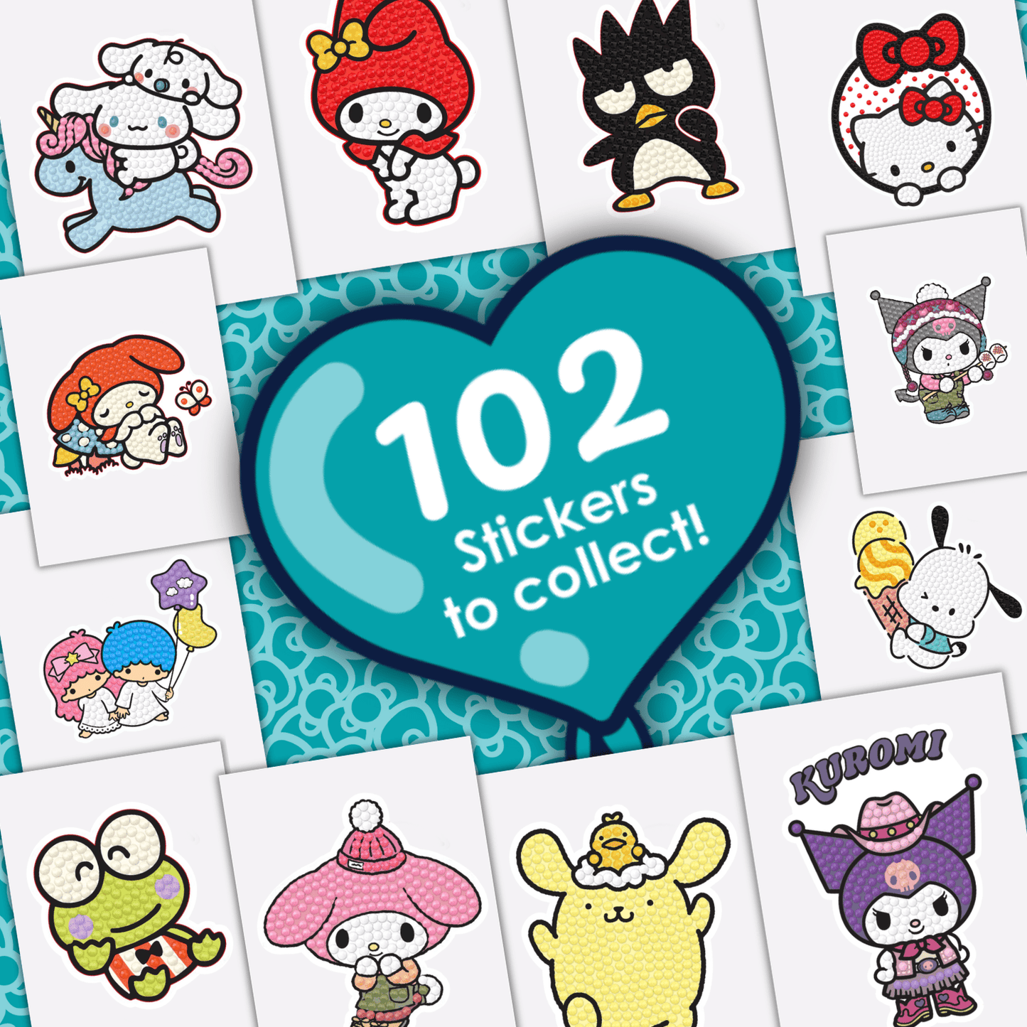 Hello Kitty and Friends Crystal Art Sticker Album Starter Pack