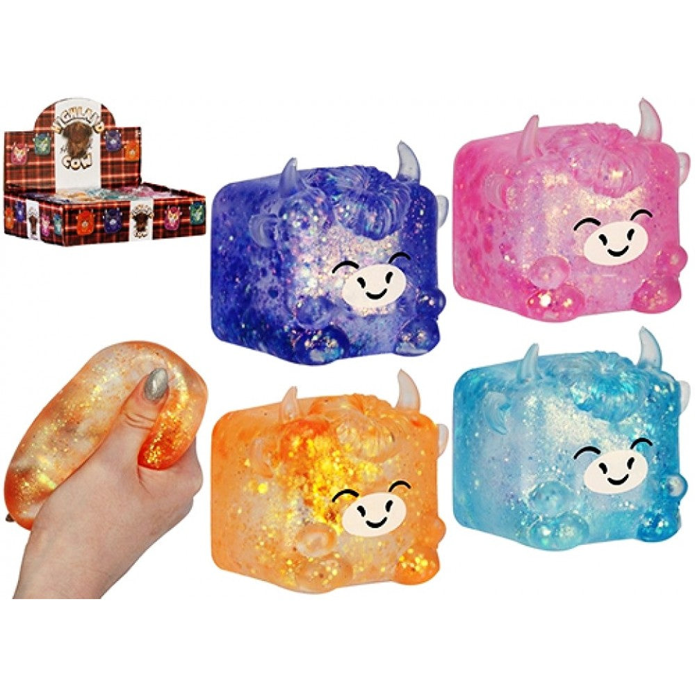Hamish Highland Cow Maltose Cube Squishy Sensory Toy Assortment