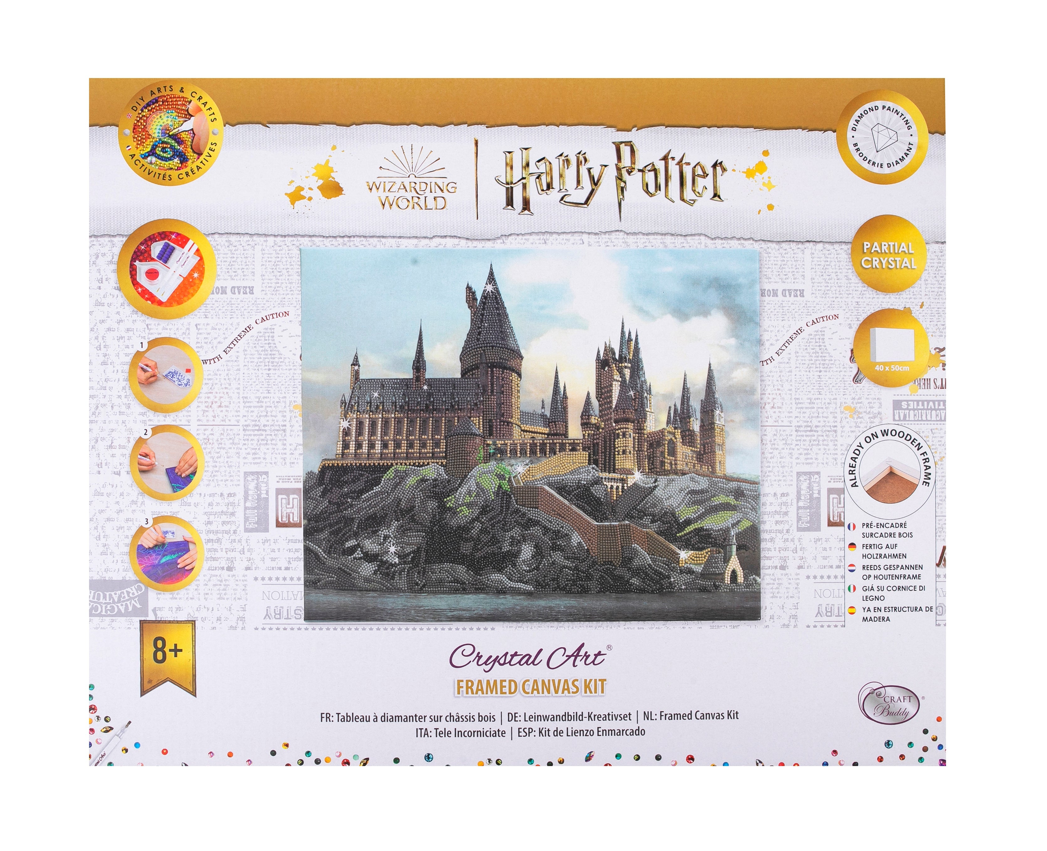 Hogwarts Castle, 40x50cm Crystal Art Kit