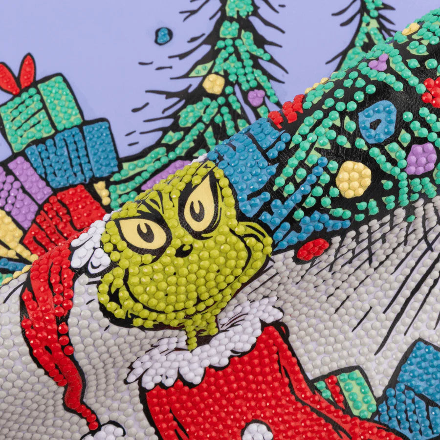 How The Grinch Stole Christmas, 40x50cm Crystal Art Scroll