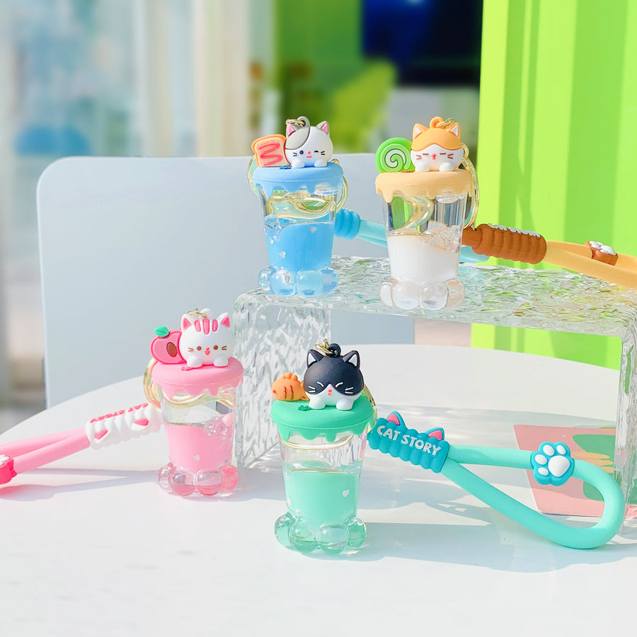 KENJI Mima Cat Paw Sundae Keyring Asst