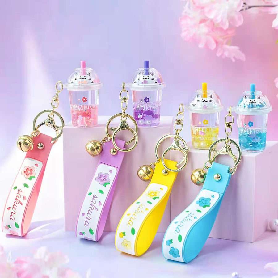 KENJI Mima Cat Boba Tea Keyring Asst