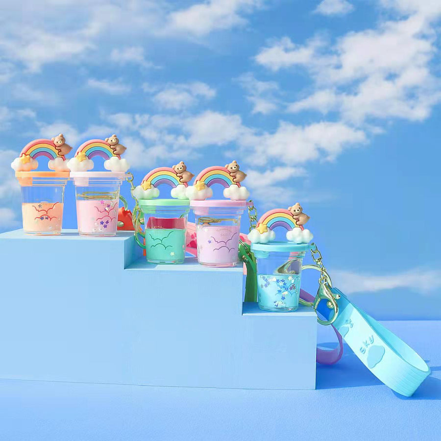 Mima Bubble Tea Rainbow Keyring Asst
