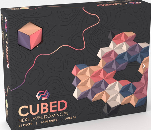 CUBED Next Level Dominoes Game Set