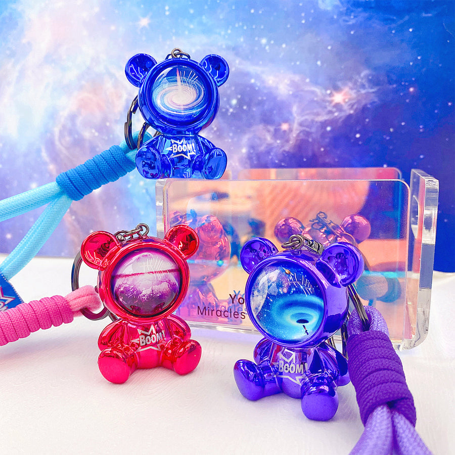 Mima Face Shield Bear Keyring Asst