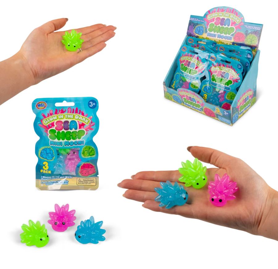 Sea Sheep Glow In The Dark Mini Mochis 3Pk