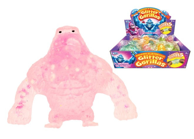 Squeeze Stretch Glitter Gorilla Asst