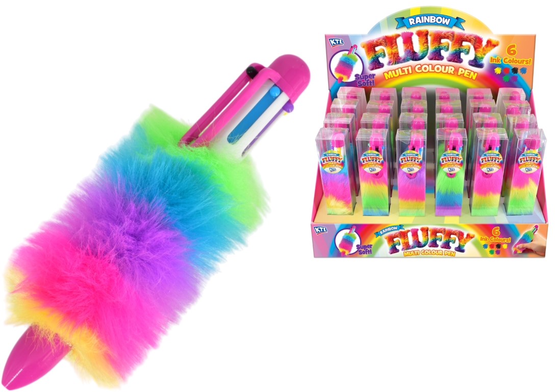 Multi Colour Fluffy Pens Asst