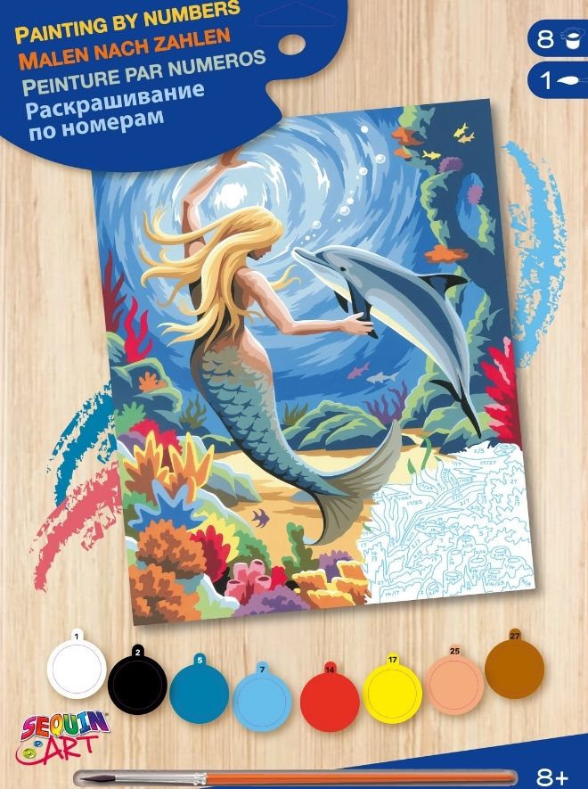 Junior Painting By Numbers Mermaid