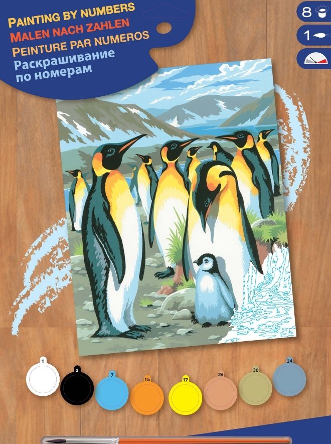 Junior Painting By Numbers Penguins
