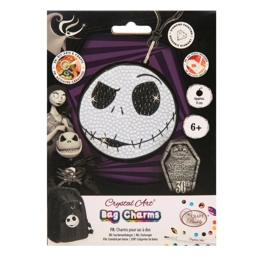 Jack Skellington, Crystal Art Bag Charm