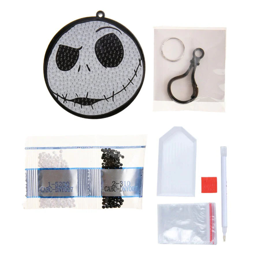 Jack Skellington, Crystal Art Bag Charm
