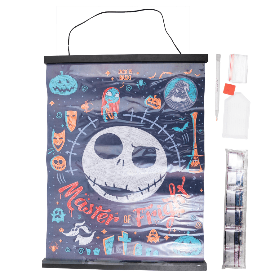Nightmare Before Christmas, 40x50cm Crystal Art Scroll