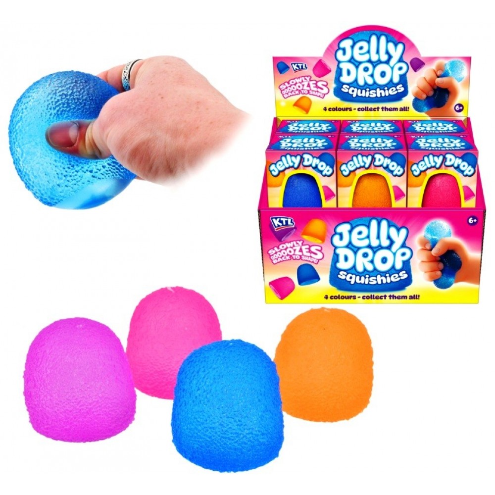 Squishy Jelly Drop (4 Assorted Colours)