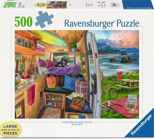 Ravensburger Rig Views Large Print 500 Piece Jigsaw Puzzle
