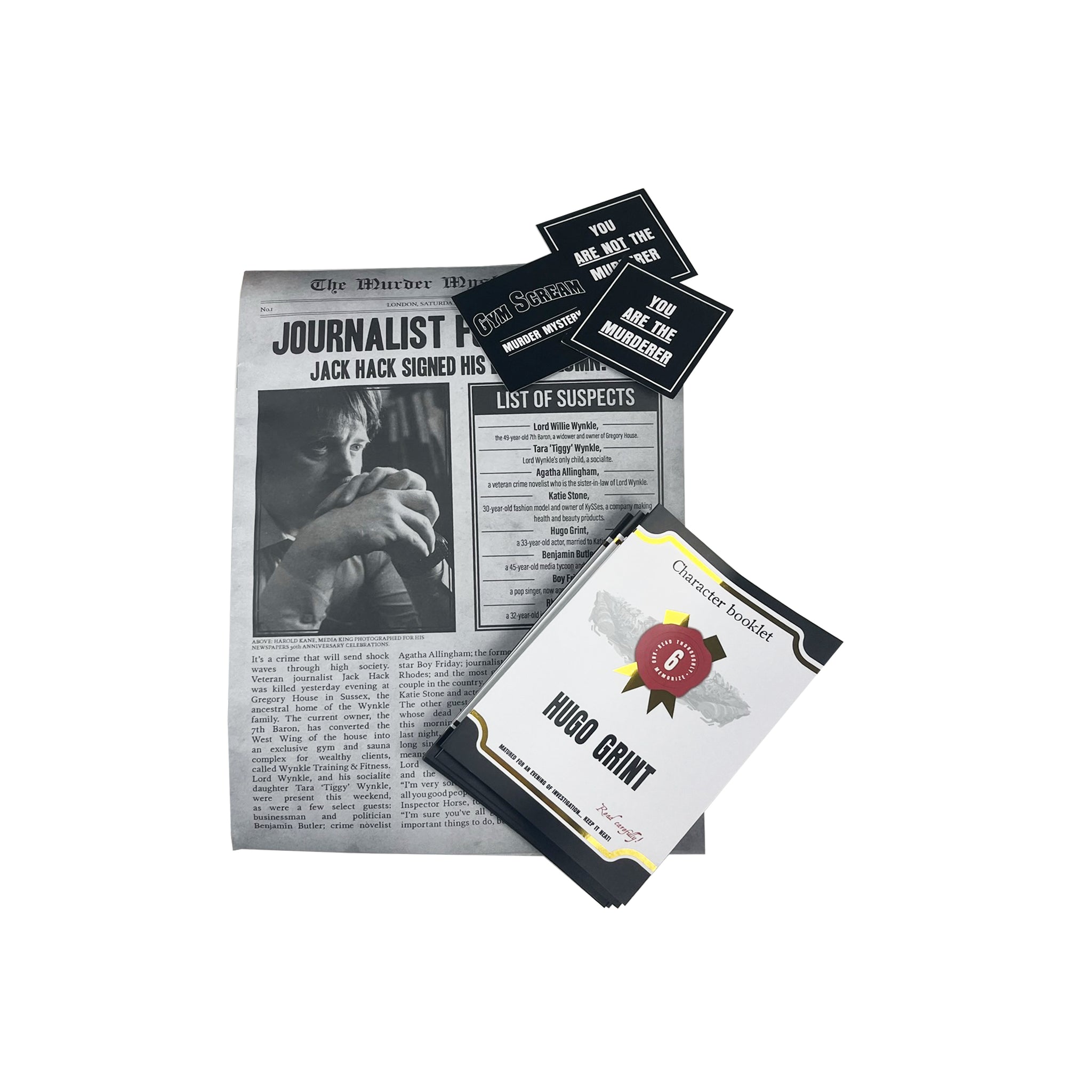 Gym Scream Murder Mystery Tube