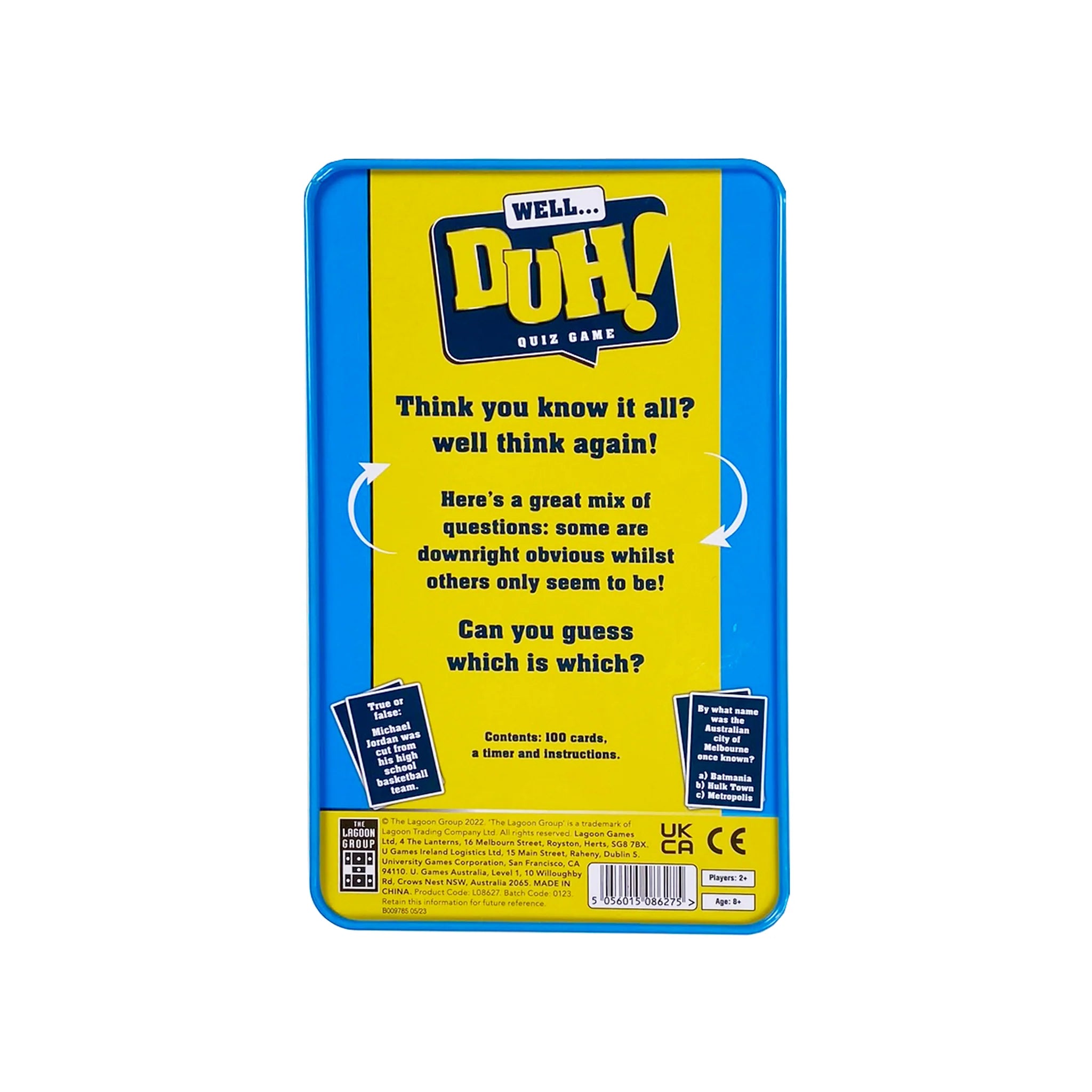 Well Duh! Quiz Game Tin