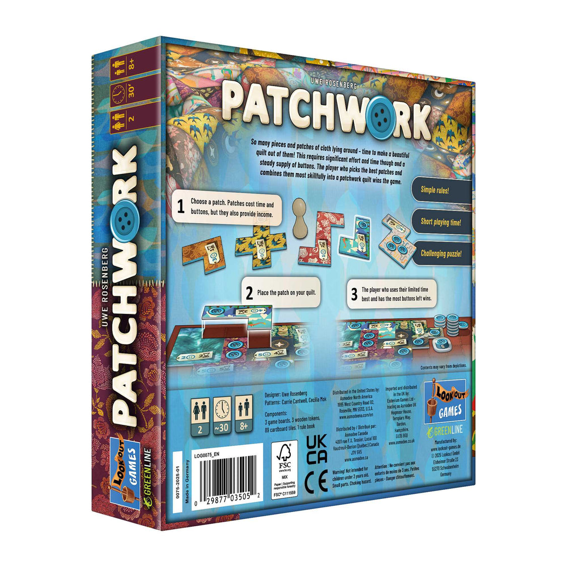 Patchwork (Revised Edition) Board Game