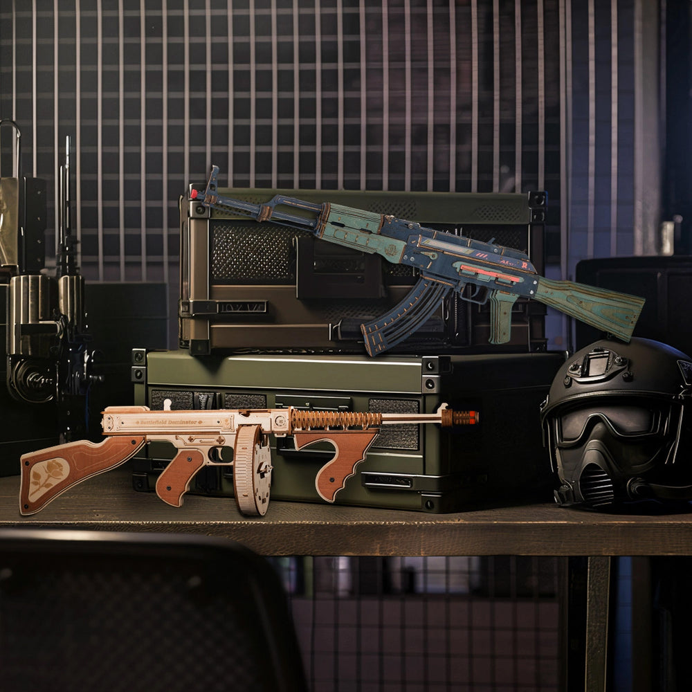AK-47 Assault Rifle Toy Gun 3D Wooden Puzzle