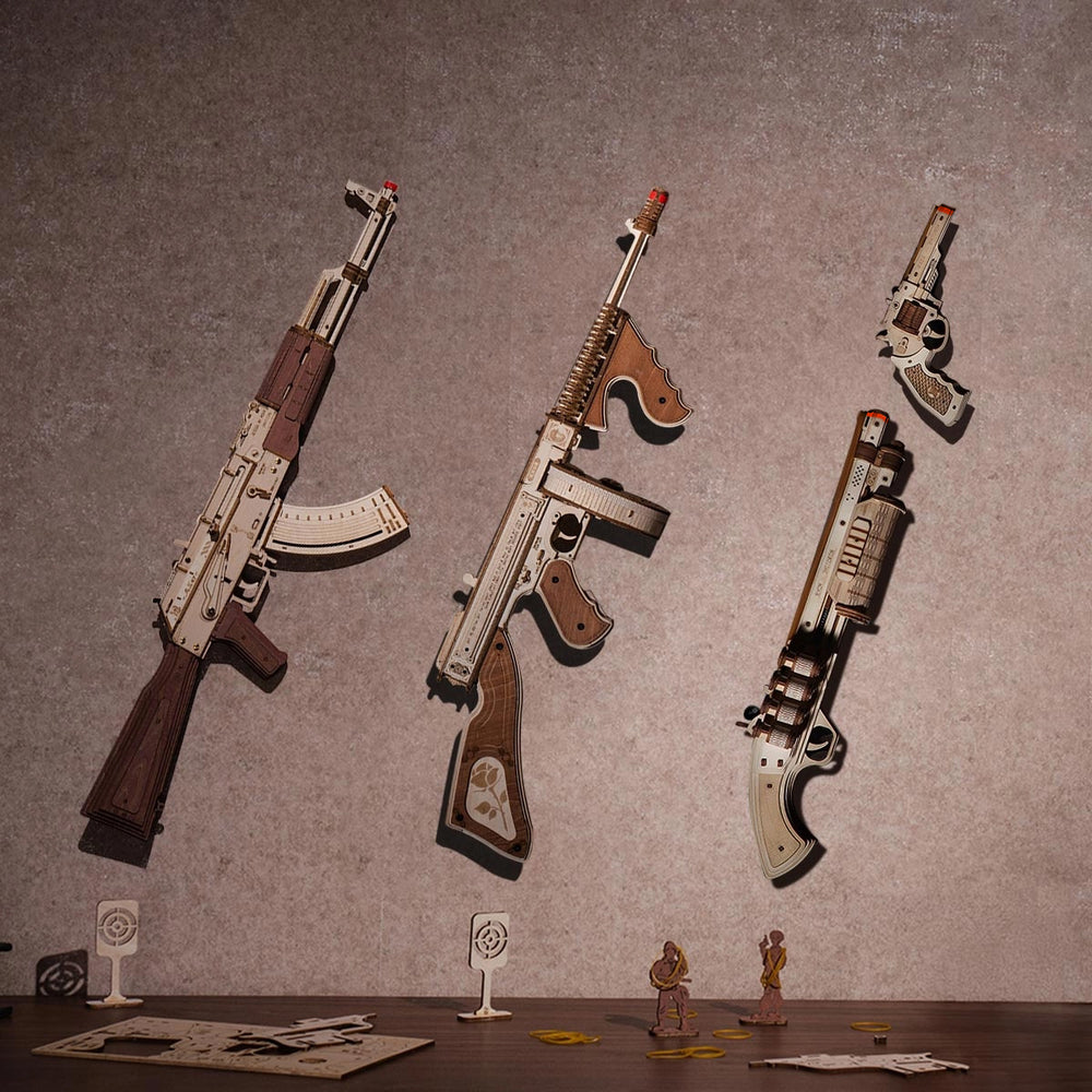 AK-47 Assault Rifle Toy Gun 3D Wooden Puzzle