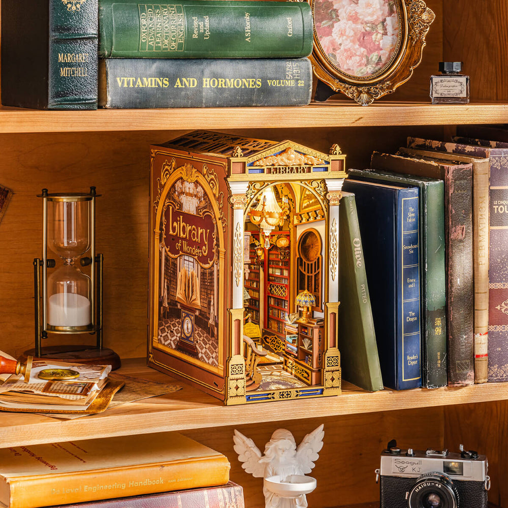 Rolife Library of Wonders DIY Book Nook Kit