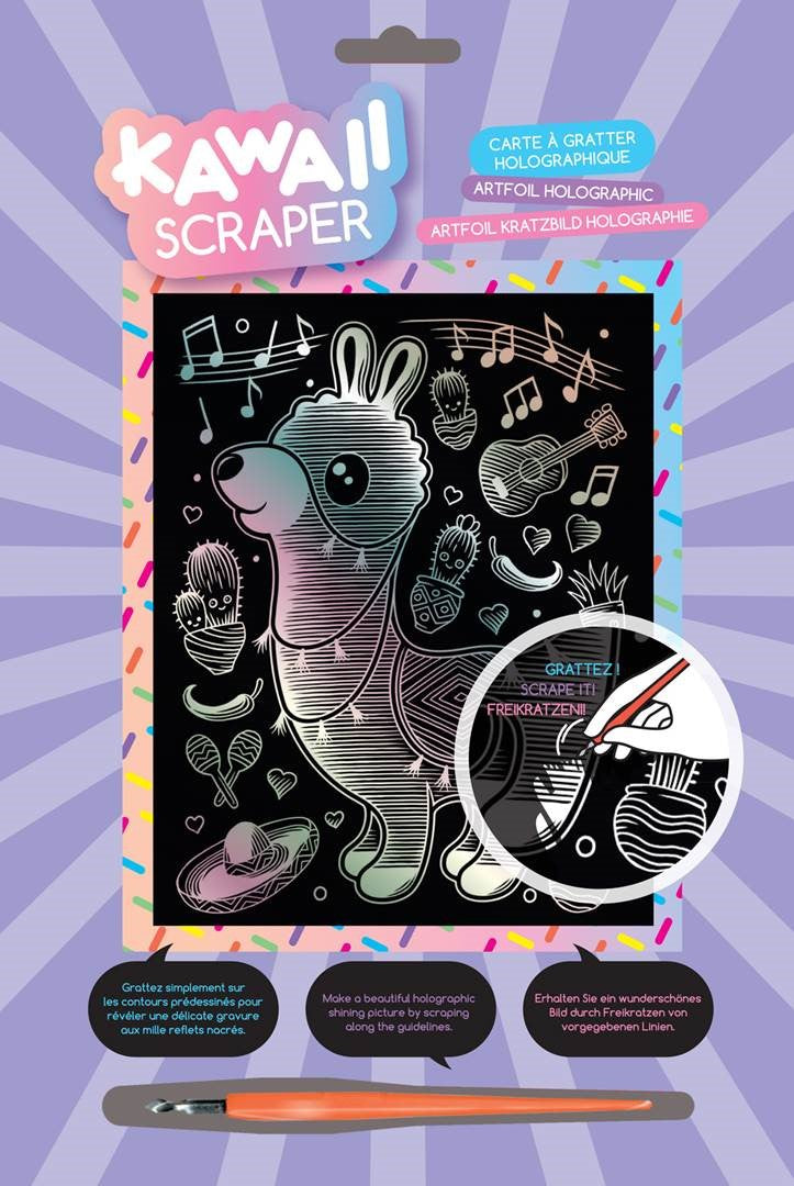 Kawaii Artfoil Holographic Llama