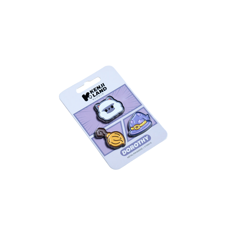KENJI Metal Pin Badges 3pcs Tiny-K Dorothy
