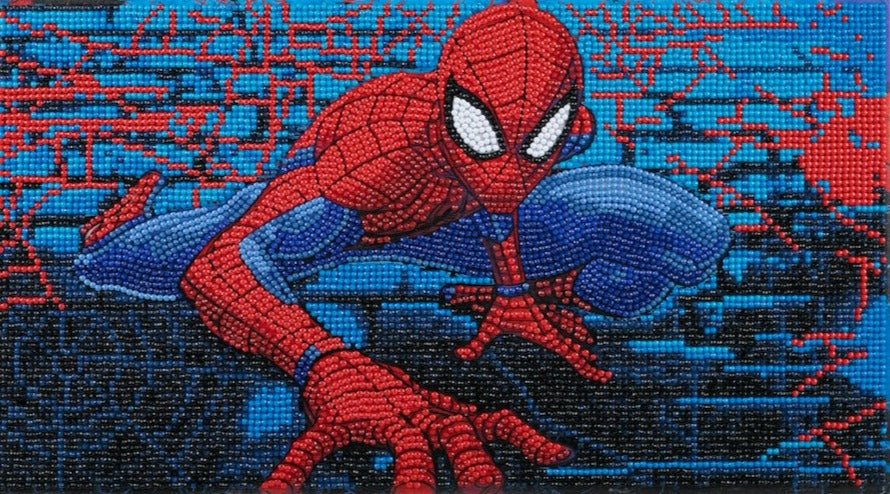 Spiderman 22x40cm Crystal Art Canvas Kit