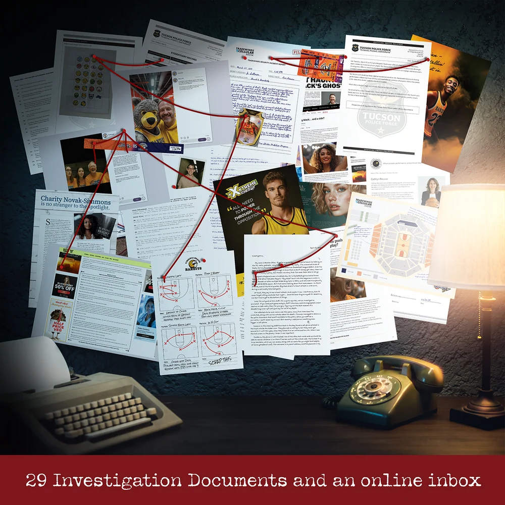 Cryptic Killers Murder of an MVP Murder Mystery Game