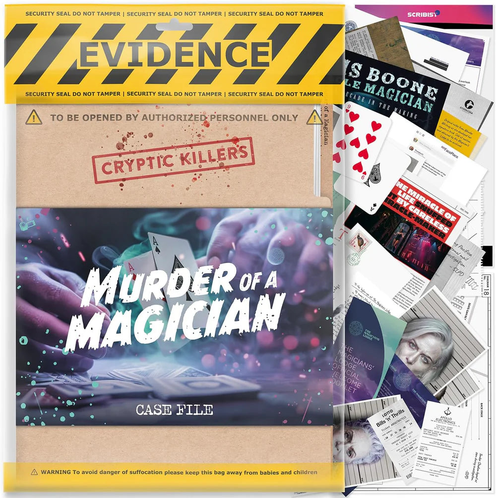 Cryptic Killers Murder of a Magician Murder Mystery Game