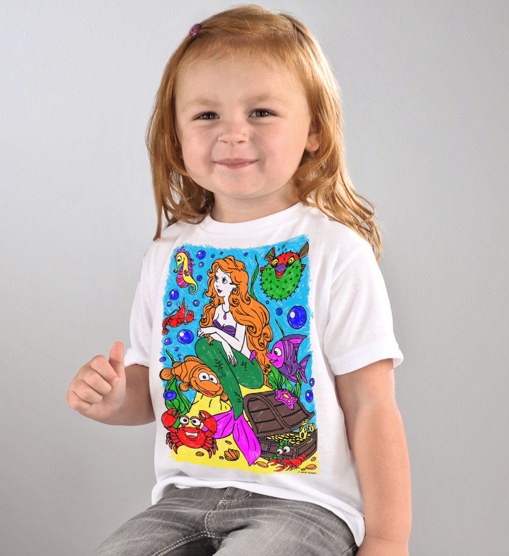 Mermaid Colour In T-Shirts