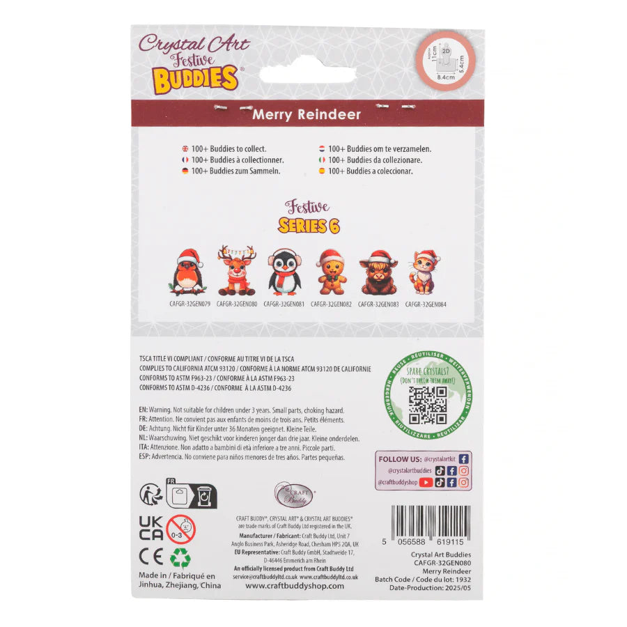 Merry Reindeer, Crystal Art Buddy