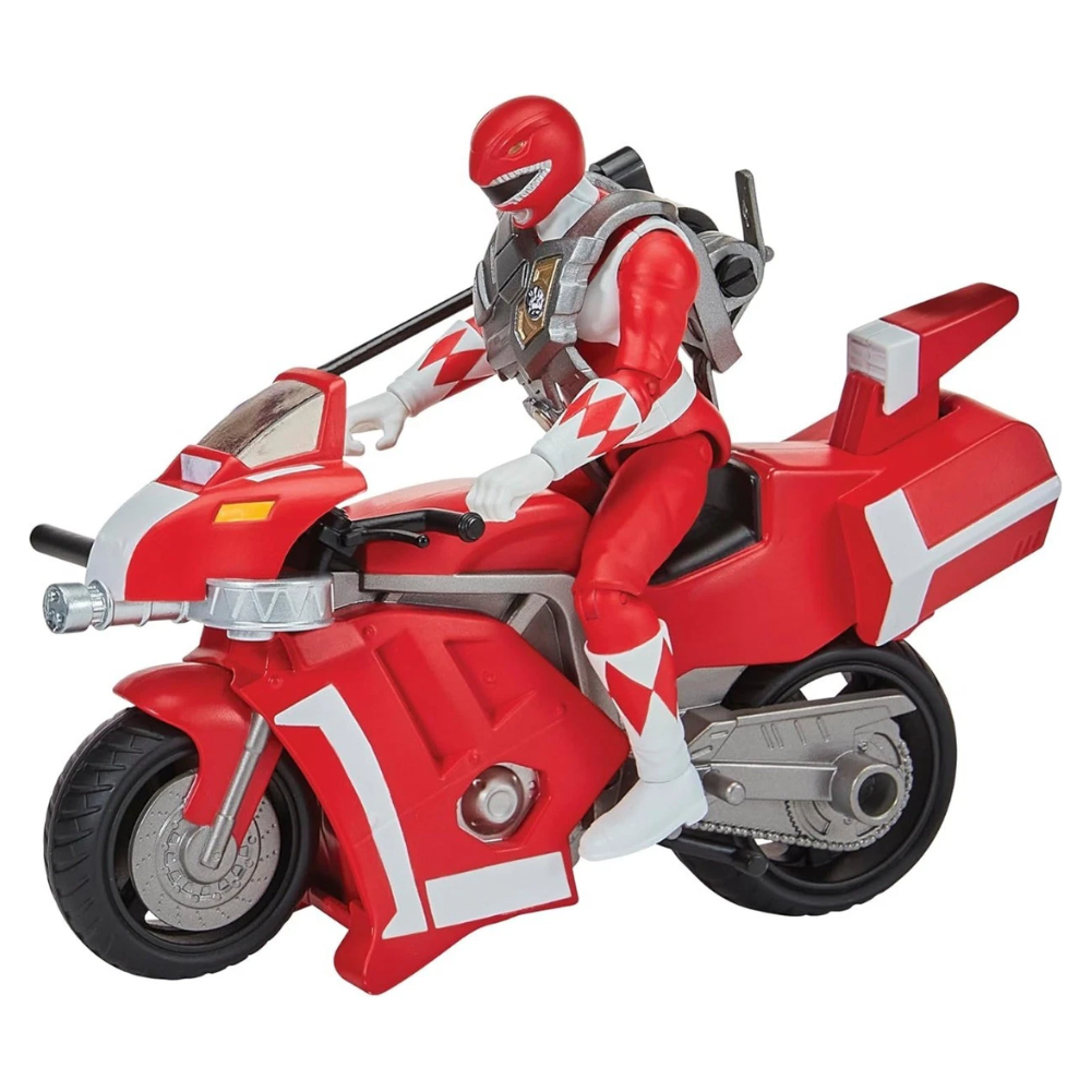 Power Rangers Tyrannosaurus Battle Bike With Red Ranger