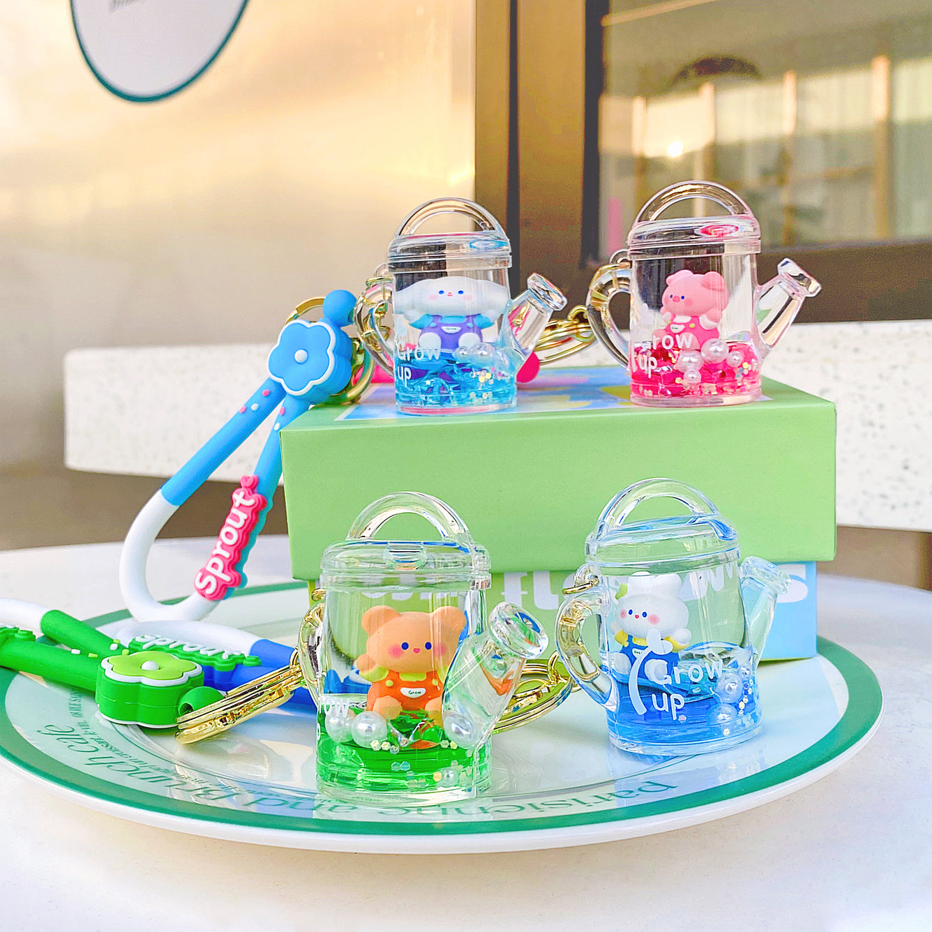 Mima Watering Can Keyring Asst