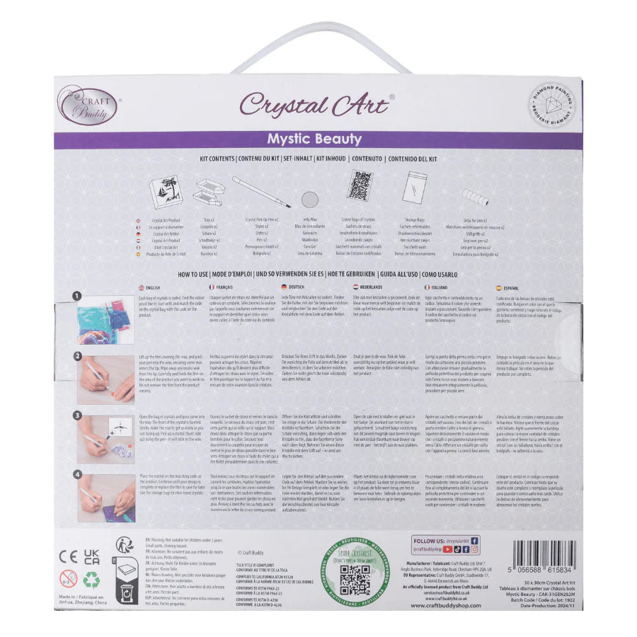 Mystic Beauty, 30x30cm Crystal Art Kit