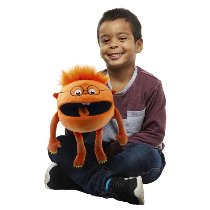 Orange Baby Monster Puppet