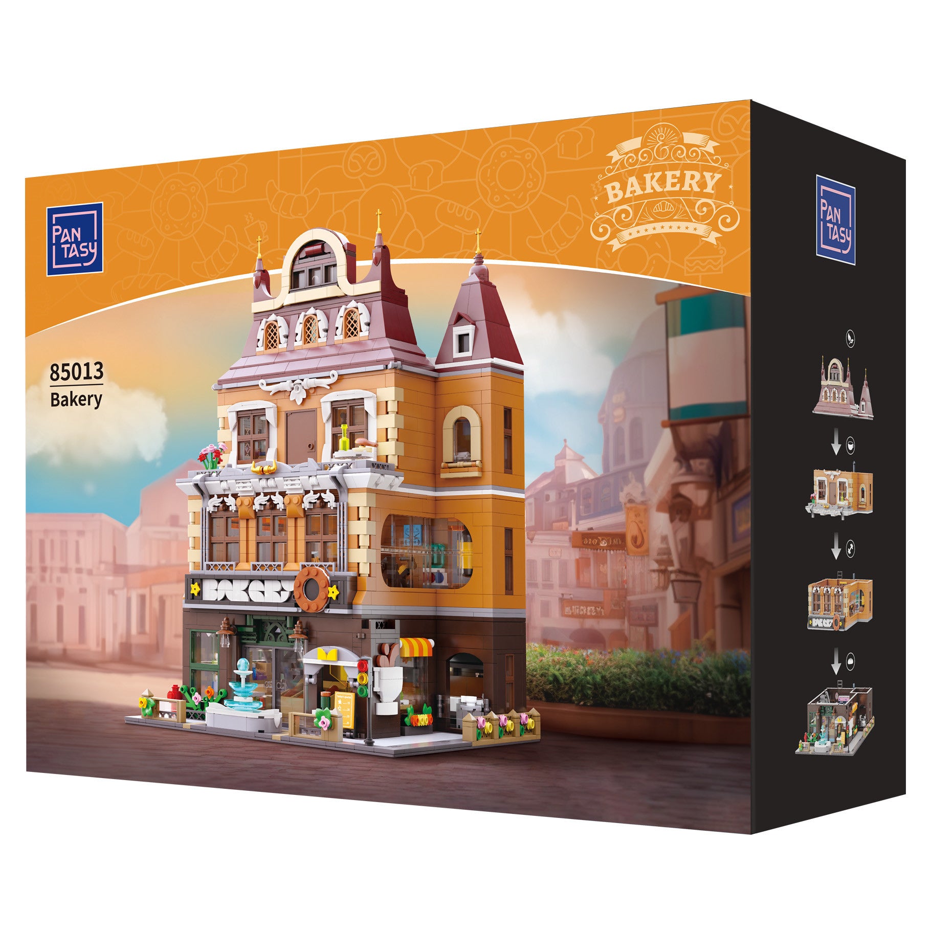 Pantasy Bakery 4 Storey Building Block Set 2663 Pieces
