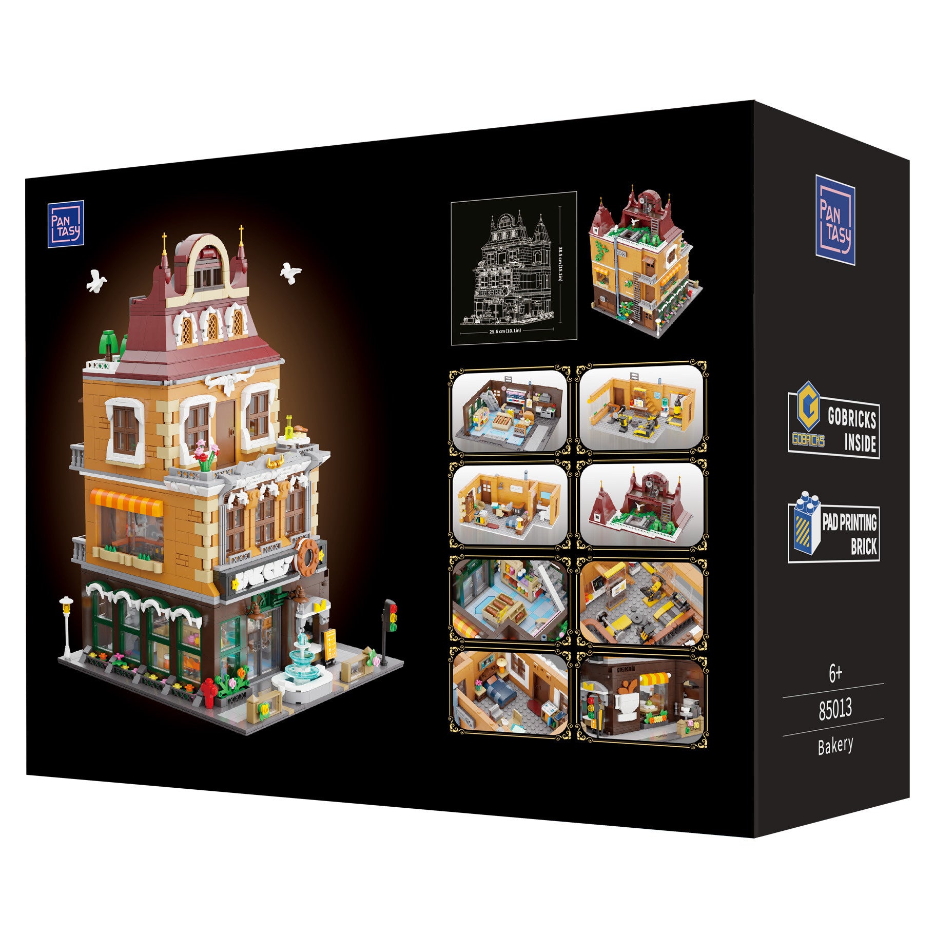 Pantasy Bakery 4 Storey Building Block Set 2663 Pieces
