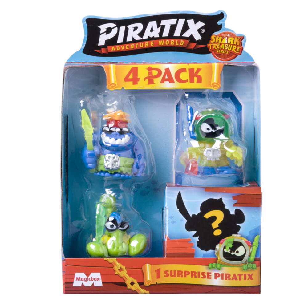 Piratix Shark Treasure 4 Pack Series 2