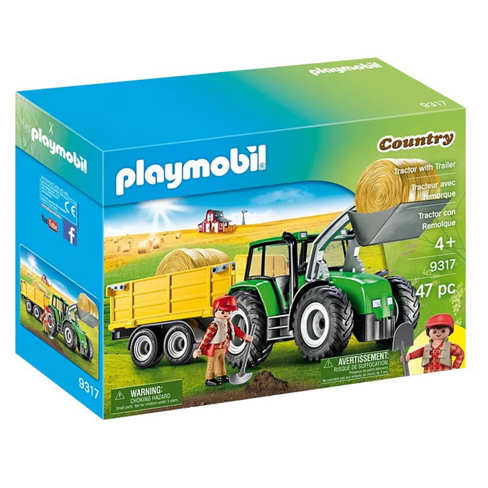 Playmobil 9317 Tractor with Trailer