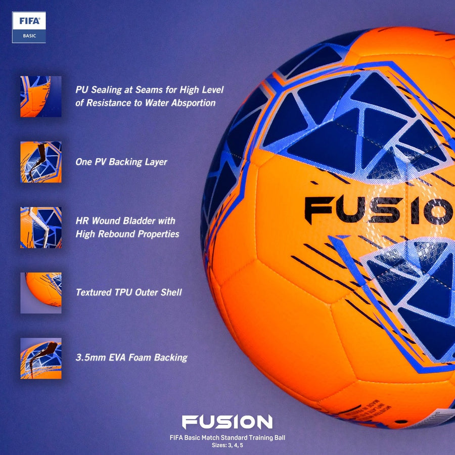 Precision Fusion FIFA Basic Training Ball-Red/White