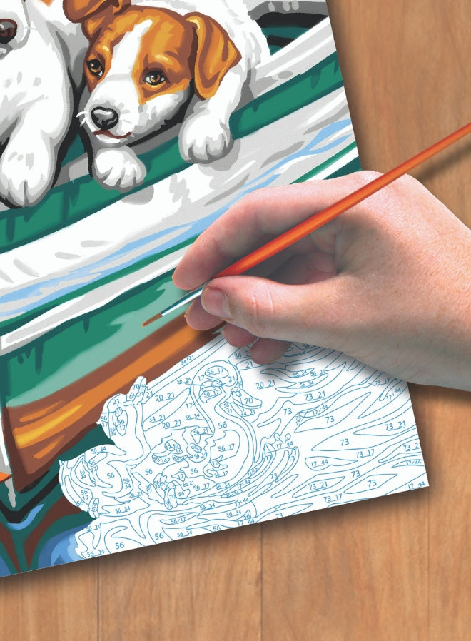 Junior Painting By Numbers Puppies and Ducks