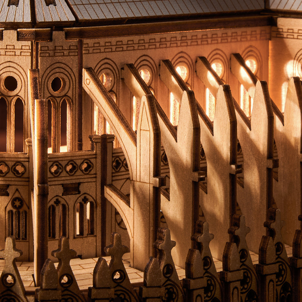 Rokr Paris Cathedral Wooden Model Kit