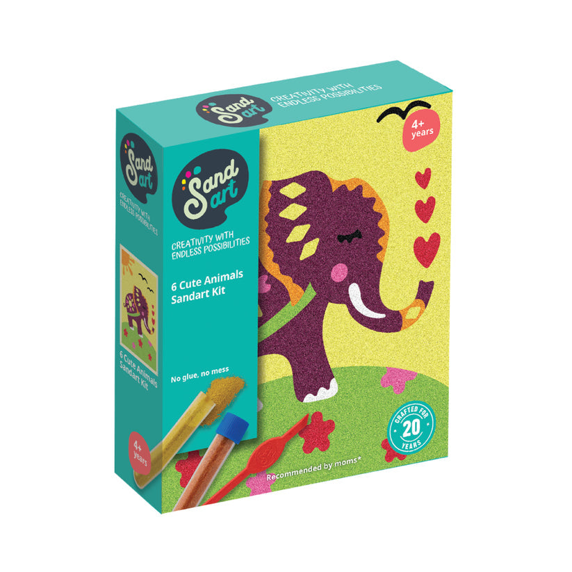 Sand Art Cute Animals 6-pack