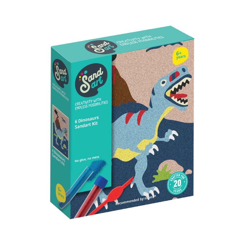 Sand Art Dinosaur 6-pack