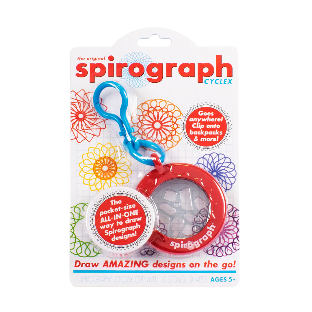 Spirograph Cyclex Clip Keychain