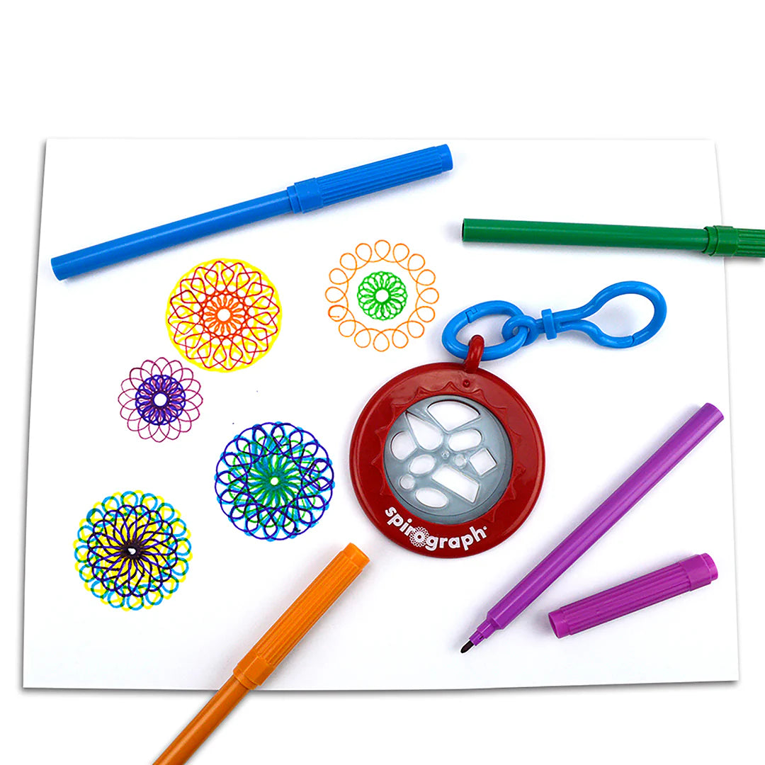 Spirograph Cyclex Clip Keychain