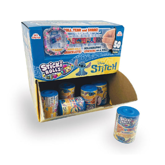 Box of Sticki Rolls with Disney Stitch design on a white background